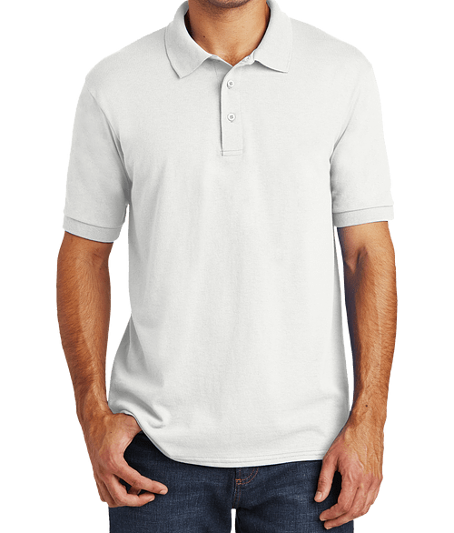 Port & Company Core Blend Easy Care Jersey Knit Polo in White