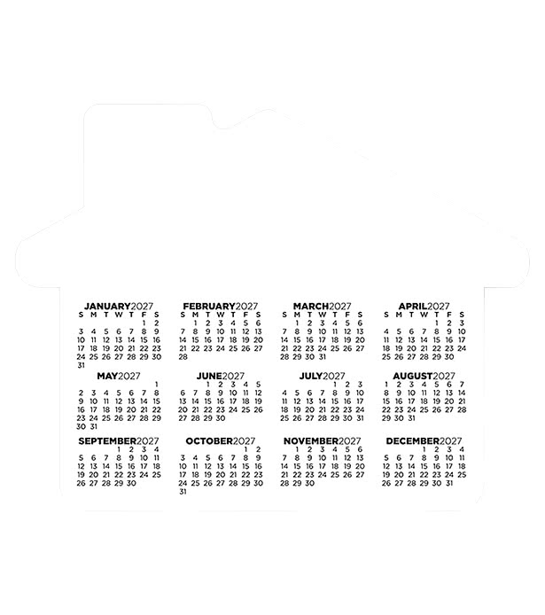 Calendar House Magnet