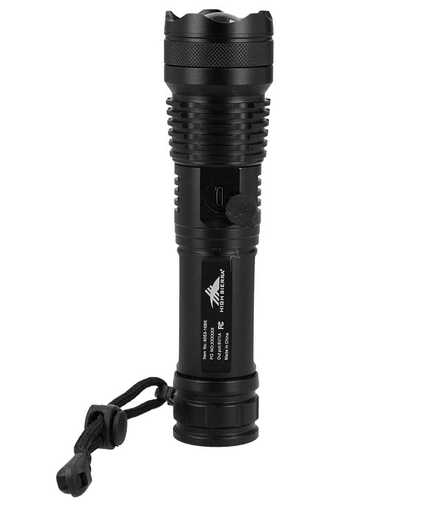 Laser Engraved High Sierra Eco 200 Lumen LED Flashlight