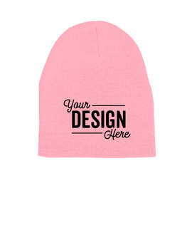 Yupoong Solid Beanie - Color: Baby Pink