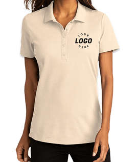 Port Authority Women's SuperPro React Polo - Embroidered - Color: Ecru