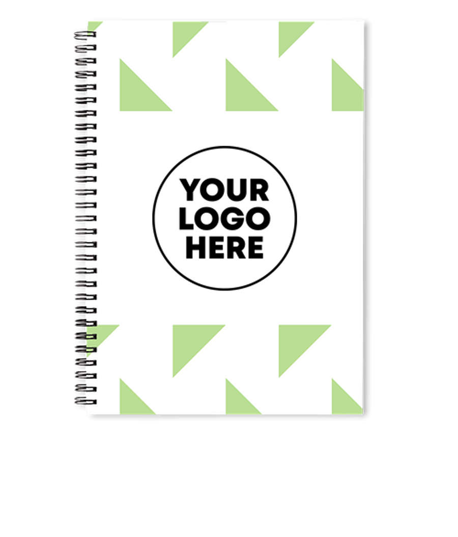 Triangle Border JournalBooks ® Spiral Notebook in Mint