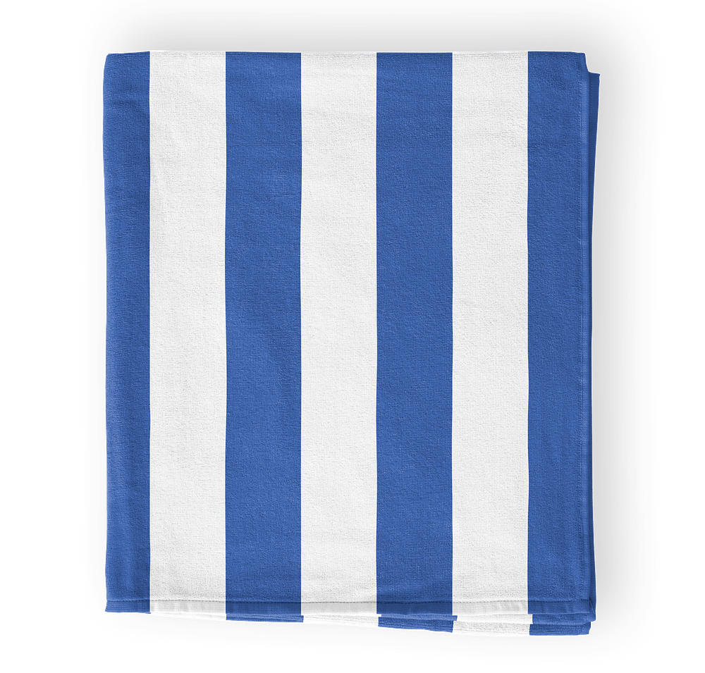Port Authority Midweight Embroidered Cabana Stripe Beach Towel-default