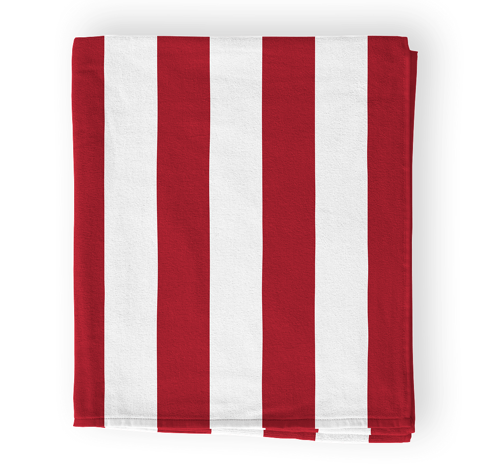 Port Authority Midweight Embroidered Cabana Stripe Beach Towel-default