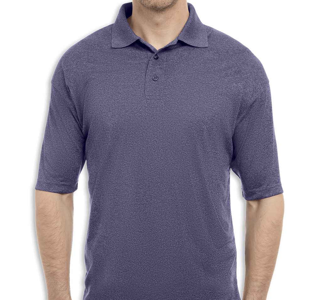 Blue Generation BLU-X-DRI Heathered Performance Polo - Printed-default