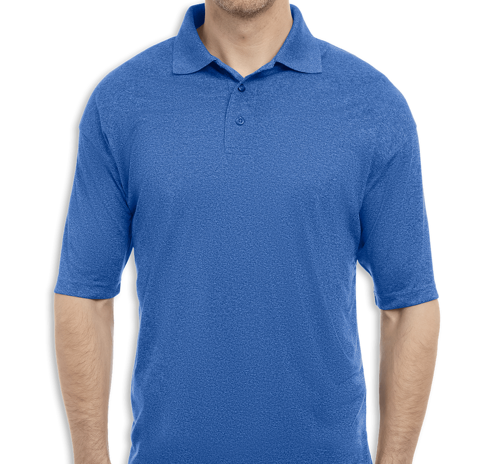 Blue Generation BLU-X-DRI Heathered Performance Polo - Printed-default