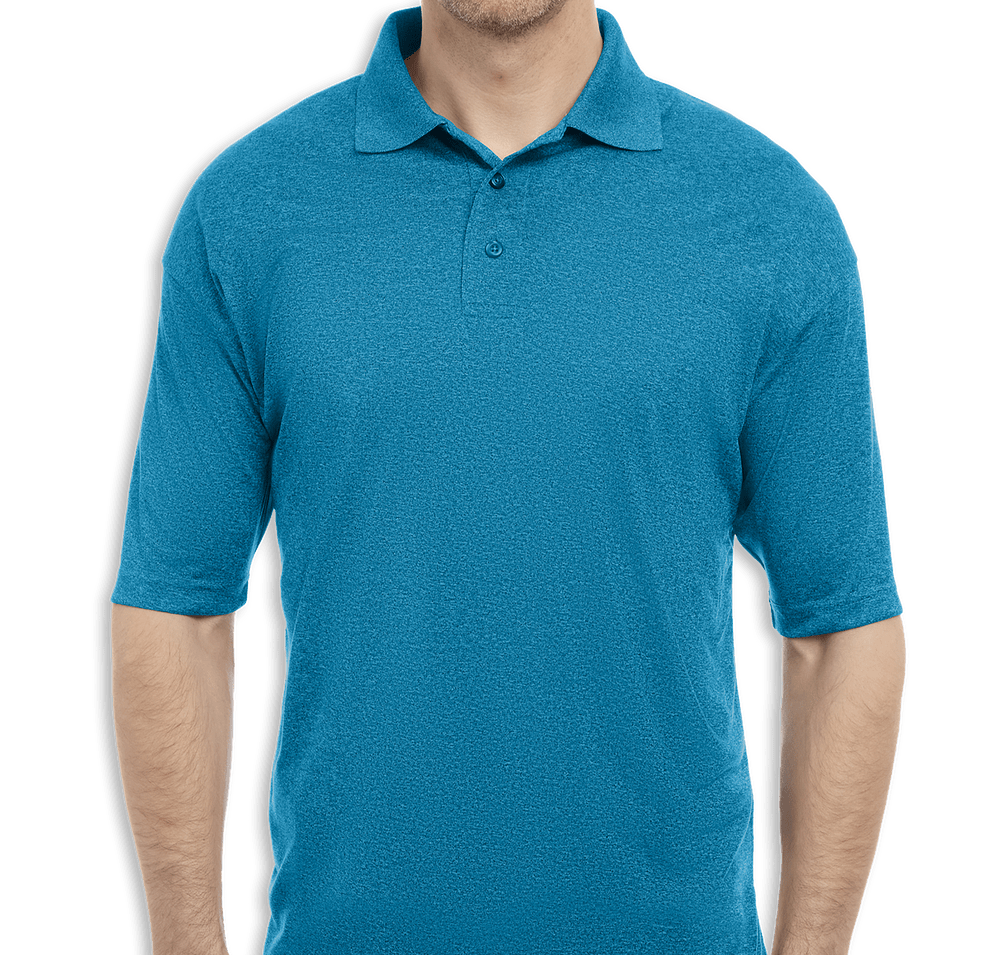 Blue Generation BLU-X-DRI Heathered Performance Polo - Printed-default