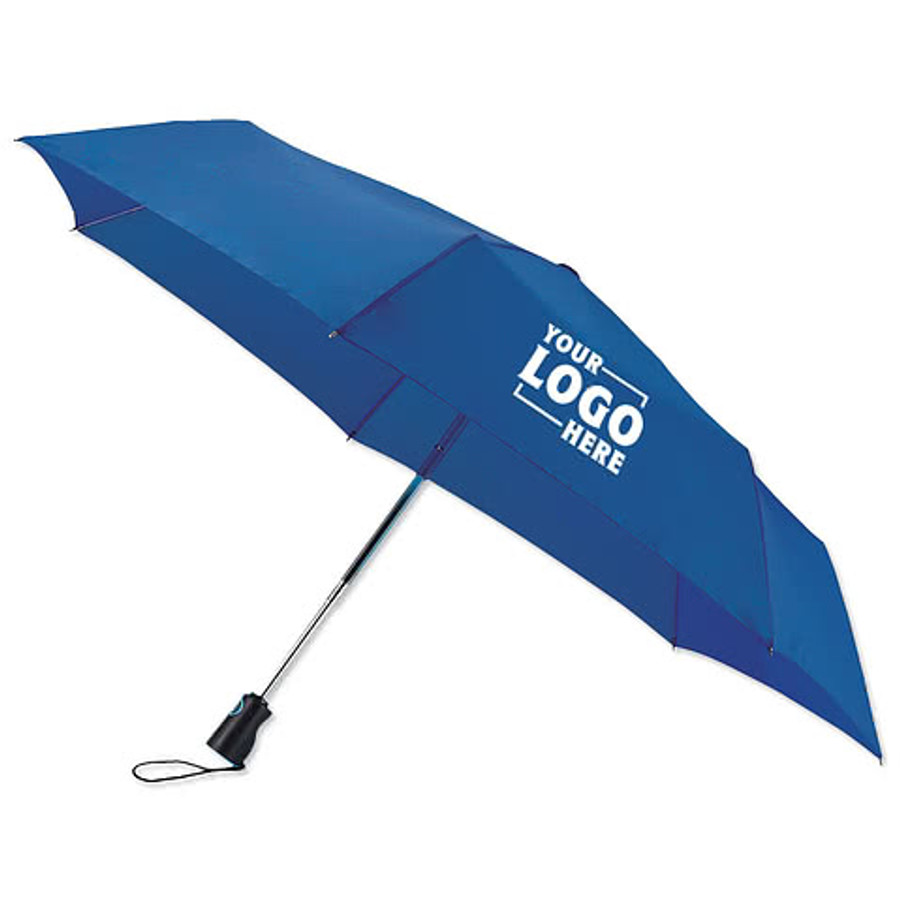 44" Totes Auto Open/Close Folding Umbrella in Black