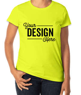 Anvil Women's Jersey T-shirt - Color: Neon Yellow