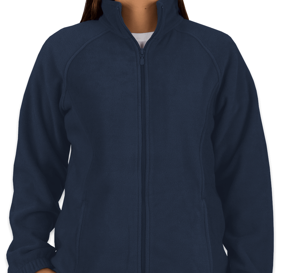 Harriton Women's Full Zip Fleece Jacket - Embroidered-default