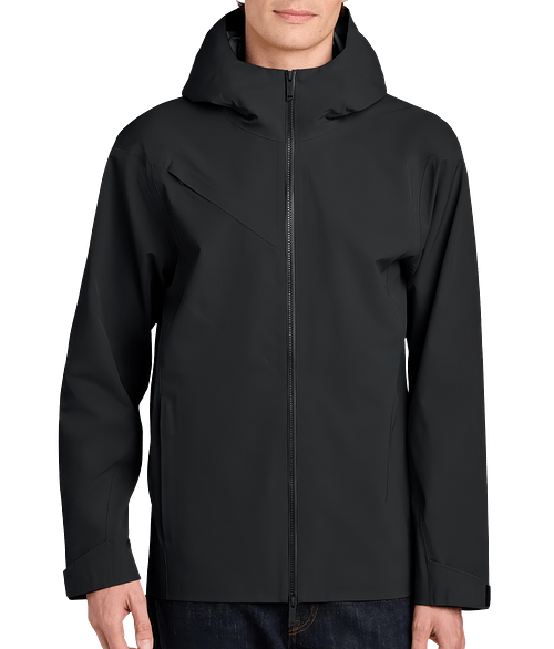MiiR Pourigami M1 Recycled Waterproof Shell Jacket in Pitch Black