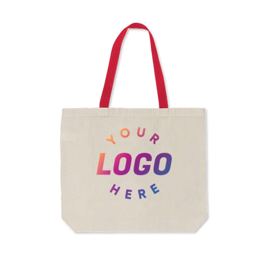 Full Color Shoulder Tote Bag in Red