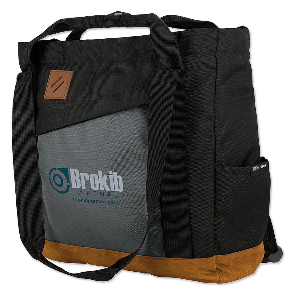 Full Color Kapston Willow Recycled 15" Computer Tote-Pack