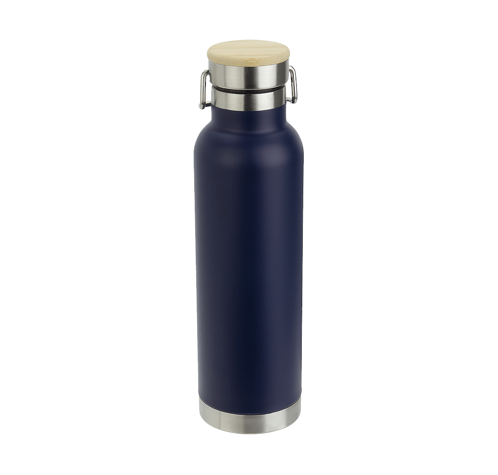 22 oz. Cusano Stainless Steel Water Bottle with Bamboo Cap (Case of 36)-default
