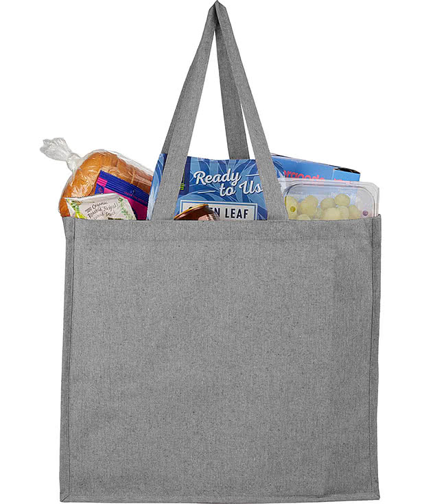 Recycled Cotton Shopper Tote Bag with Laminated Interior