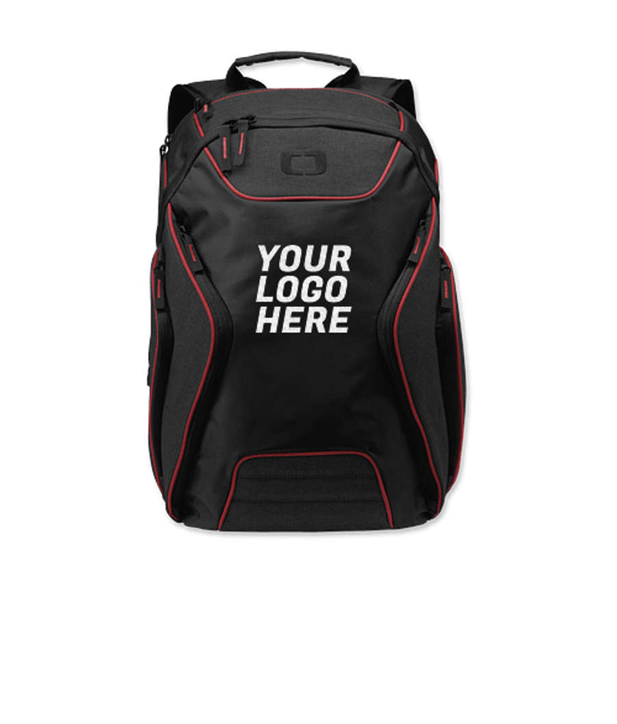 OGIO Hatch 15" Computer Backpack in Laser Red / Heather Grey