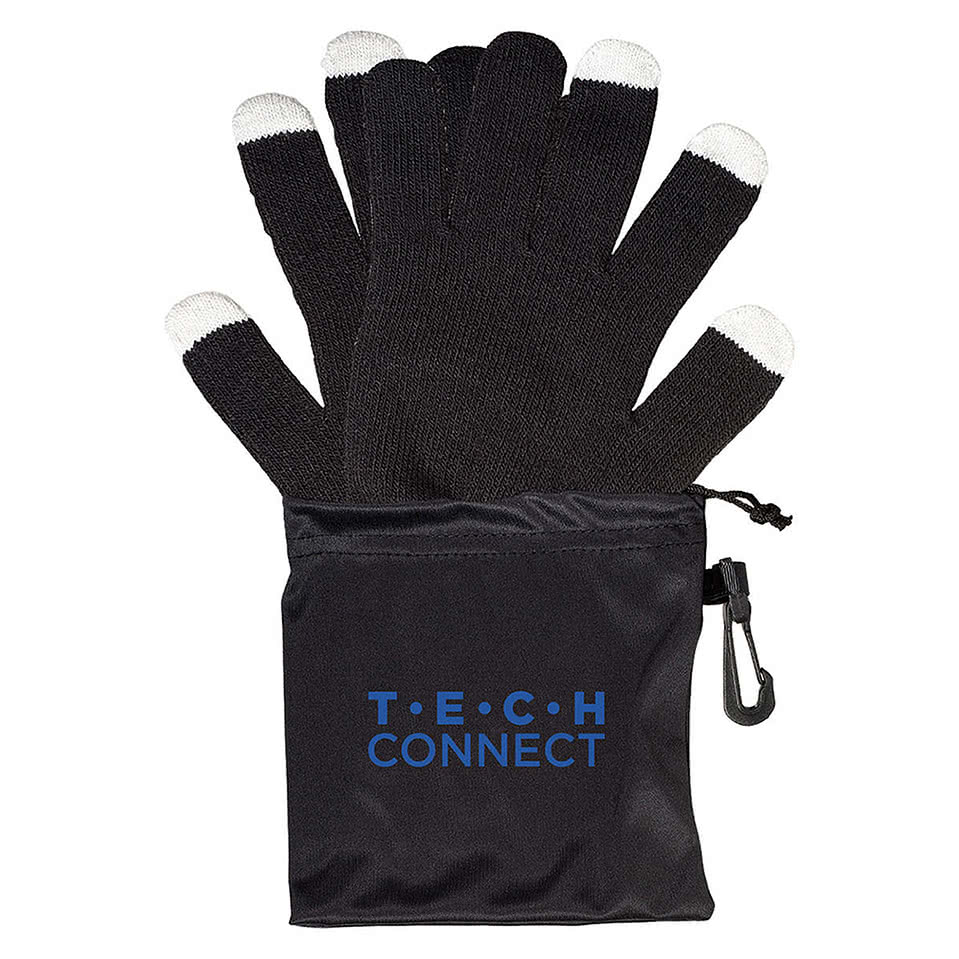Touchscreen-Friendly Gloves with Pouch