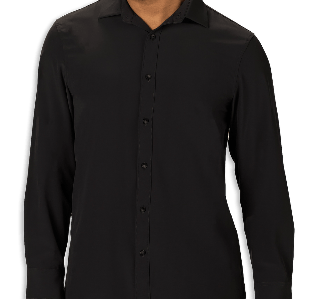 Edwards Point Grey Stretch Dress Shirt-default