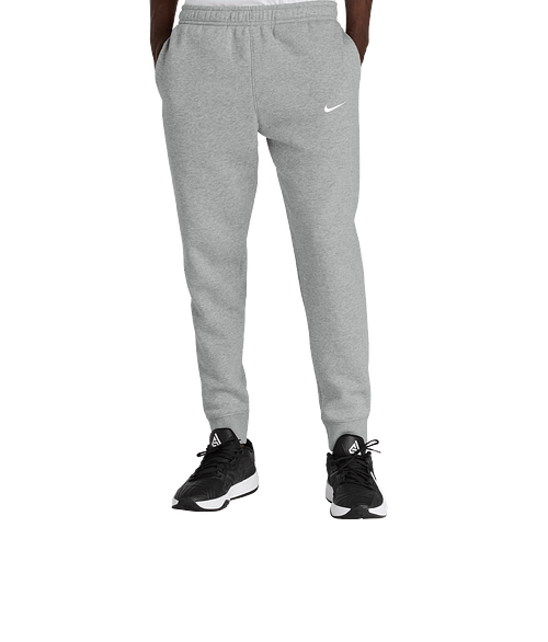 Nike Club Fleece Joggers in Dark Grey Heather
