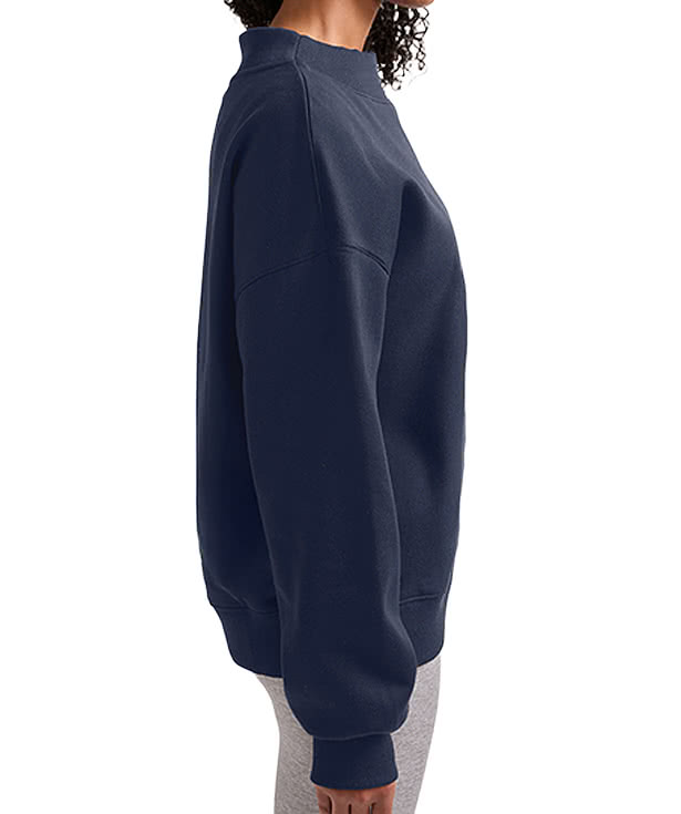Charles River Women's Willow Recycled Mock-Neck Sweatshirt