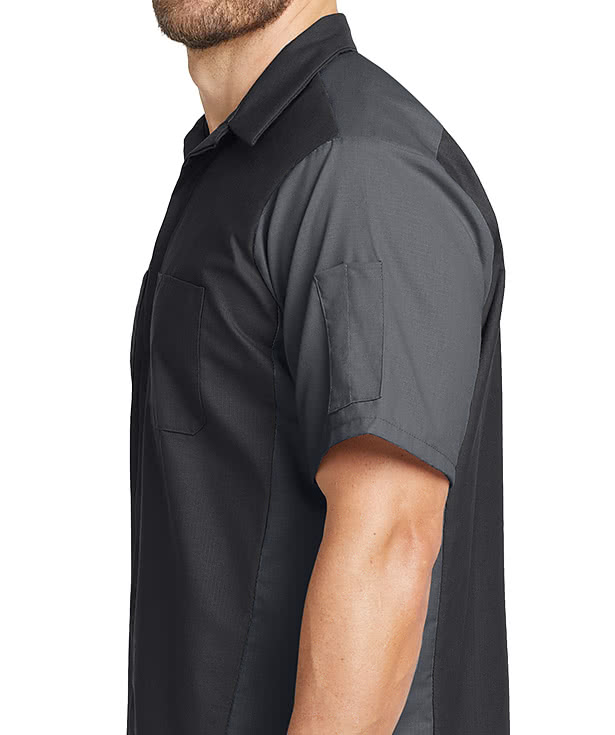 Red Kap Crew Ripstop Performance Short Sleeve Work Shirt