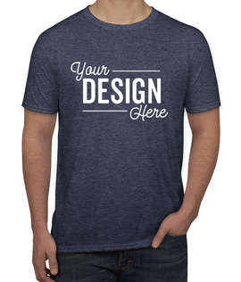 Canada - Gildan Softstyle Jersey T-shirt - Color: Heather Navy