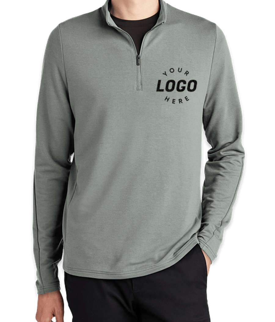 Mercer+Mettle Stretch Quarter Zip Sweatshirt in Gusty Grey
