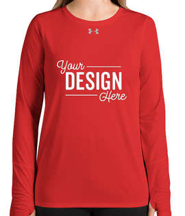 Under Armour Women's Long Sleeve Locker Performance Shirt 2.0 - Color: Red