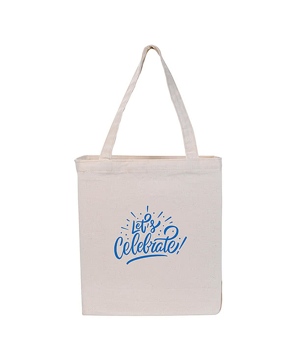 Full Color Patriotic Gusseted Cotton Tote Bag