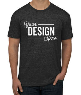 American Apparel USA-Made Tri-Blend Track T-shirt - Color: Tri-Black