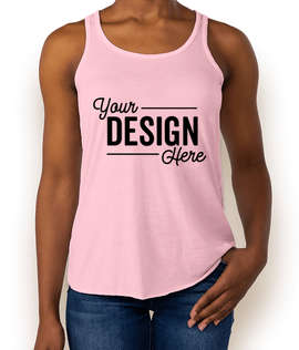Bella + Canvas Women's Flowy Racerback Tank - Color: Soft Pink