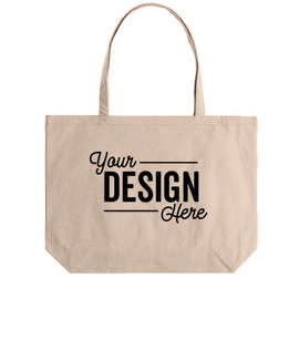 Medium Midweight Pigment Dyed Canvas Tote - Color: Khaki