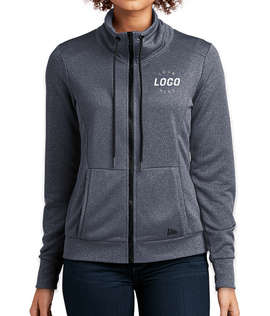 New Era Women's Performance Terry Full Zip Sweatshirt - Color: True Navy Heather