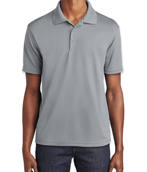 Sport-Tek RacerMesh Performance Polo - Embroidered in Silver