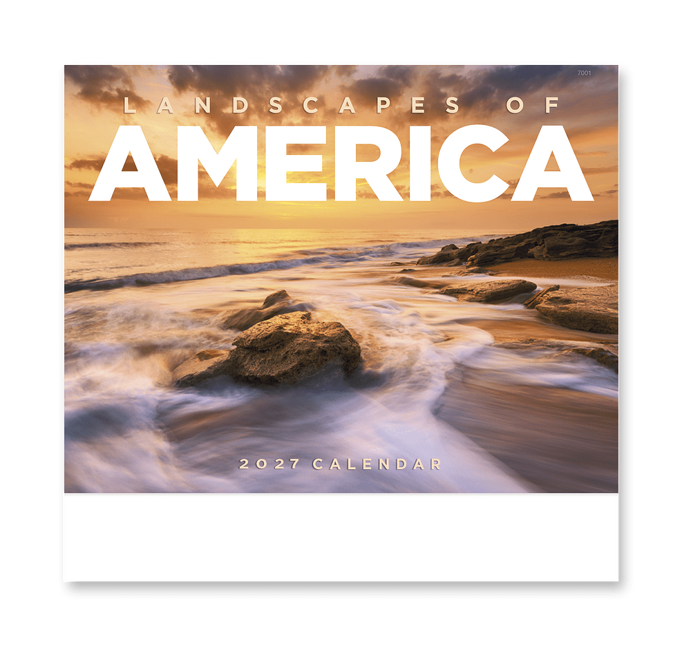 Landscapes of America Stapled Monthly Calendar-default