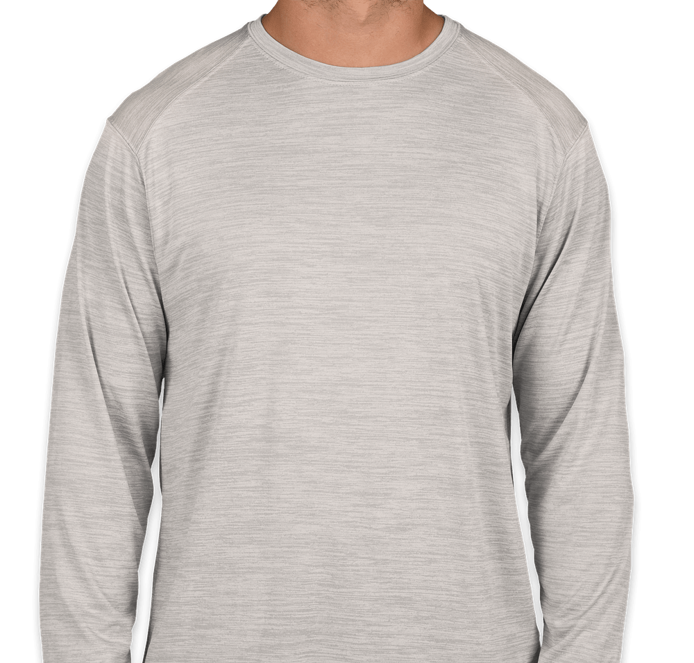 Augusta Tonal Heather Long Sleeve Performance Shirt-default