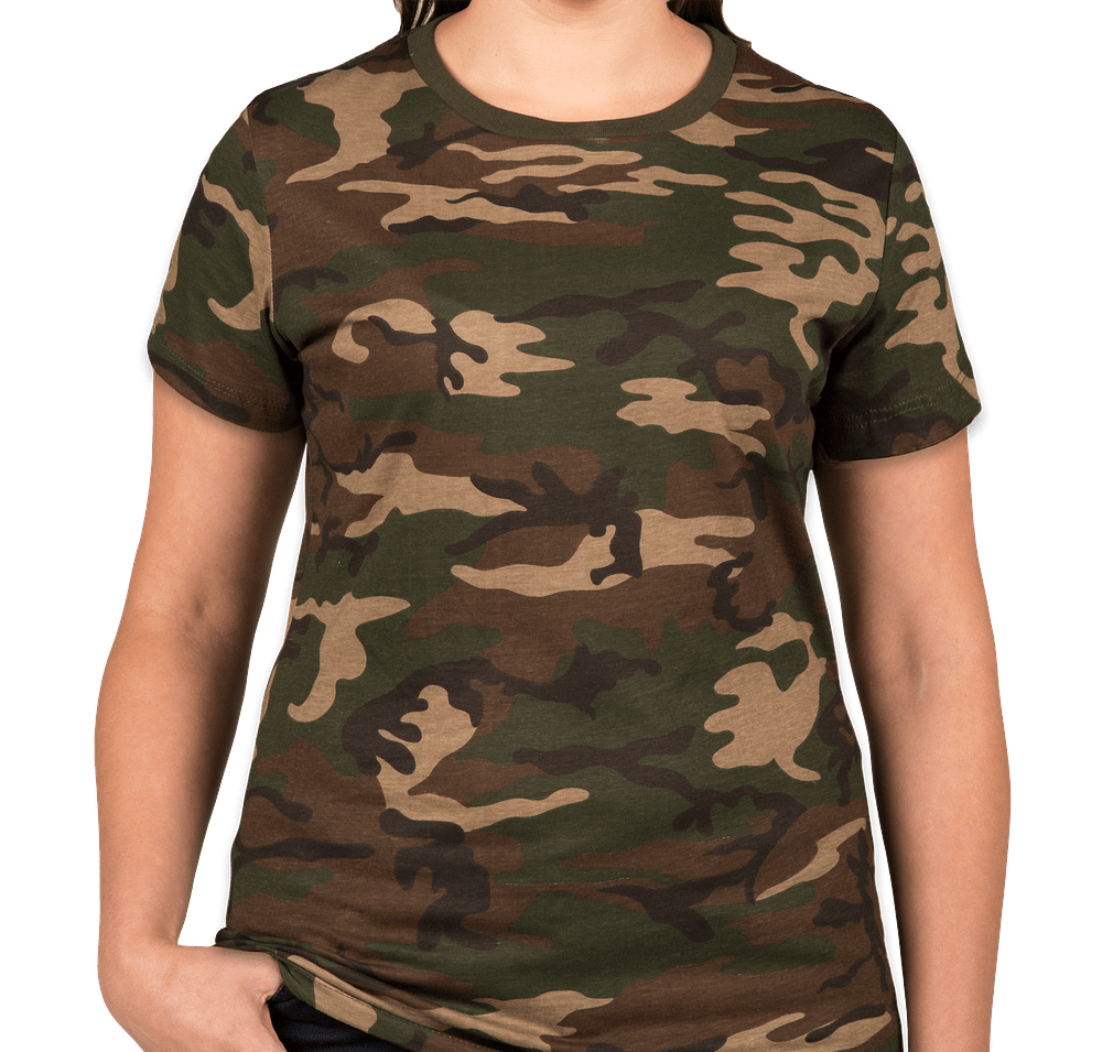District Made Ladies Camo T-shirt-default