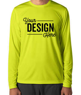Clique by Cutter & Buck Spin Eco UPF 50 Long Sleeve Performance Shirt - Color: Hi-Vis Yellow