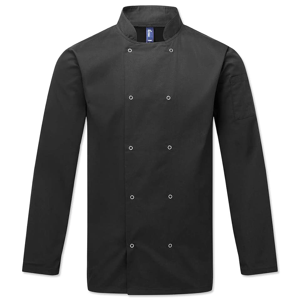Artisan Collection Ten Studded Front Chef Coat - Embroidered