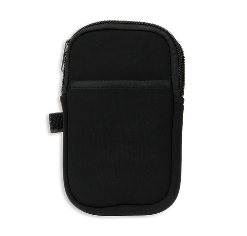 Full Color Cup Caddy Zippered Tumbler Pouch in Black