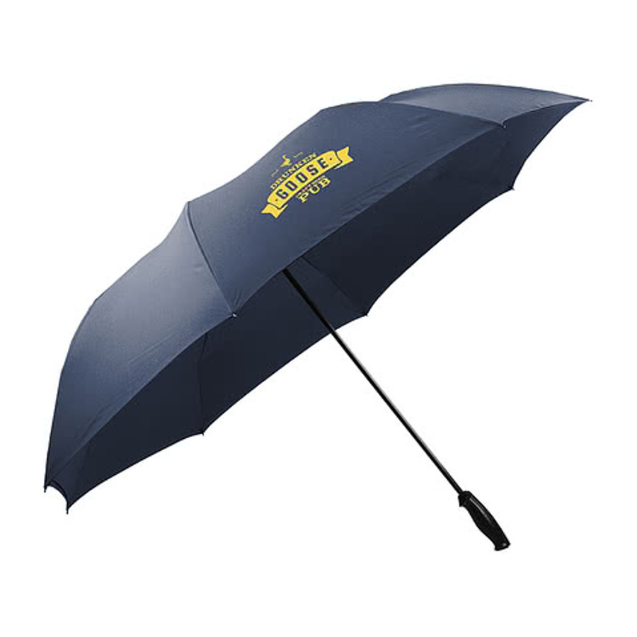 Shed Rain UnbelievaBrella 62" Arc Reverse-Close Manual Golf Umbrella in Navy/Navy