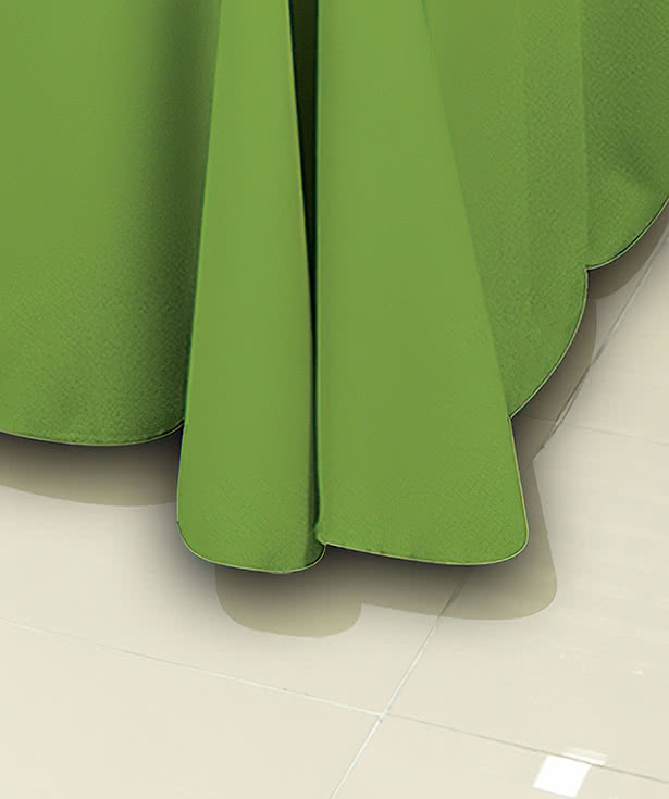 Full Color 8' Poplin Throw Tablecloth