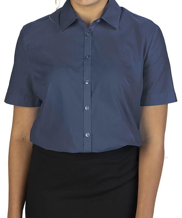 Edwards Women's Essential Wrinkle-Free Short Sleeve Dress Shirt