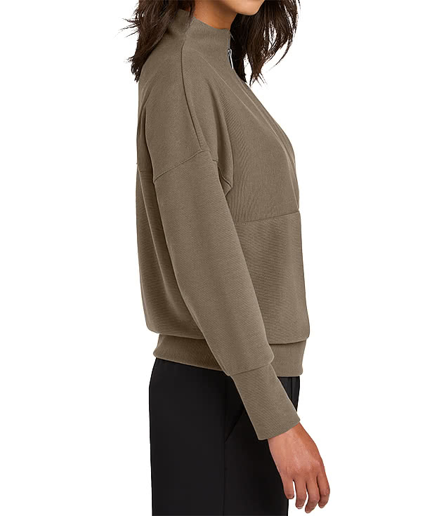 Mercer+Mettle Women's Linear Texture Quarter Zip Sweatshirt