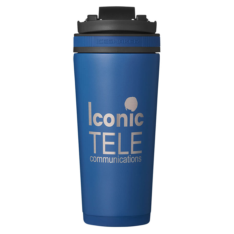 Ice Shaker Laser Engraved 26 oz. Stainless Steel Shaker Bottle