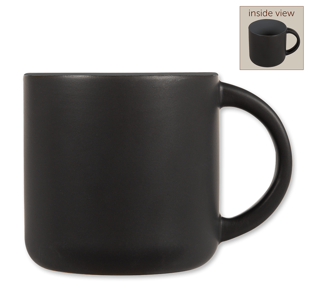 14 oz. Ceramic Two-Tone Black Minolo Mug-default