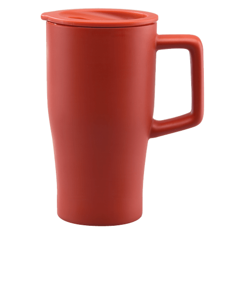 17 oz. Rover Ceramic Travel Mug in Red