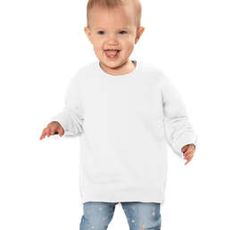 Rabbit Skins Toddler Fleece Crewneck Sweatshirt - Color: White