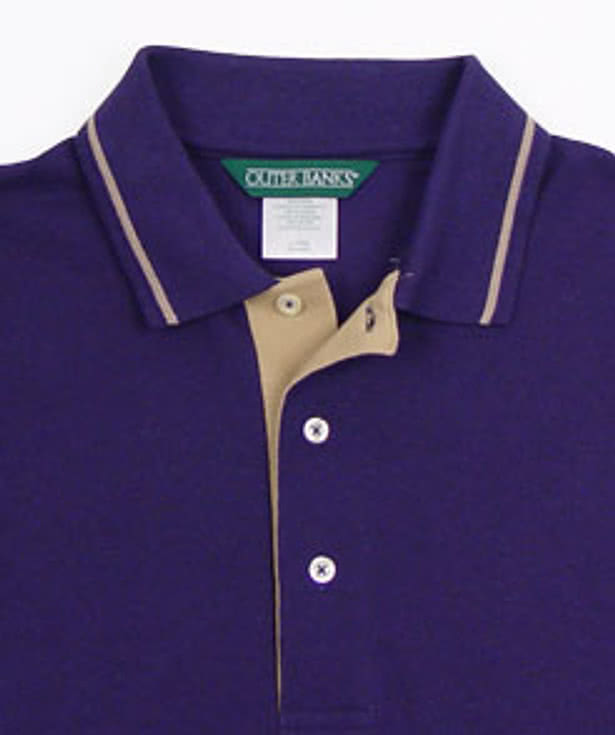 Outer Banks Mens Polo w/ Tipped Collar