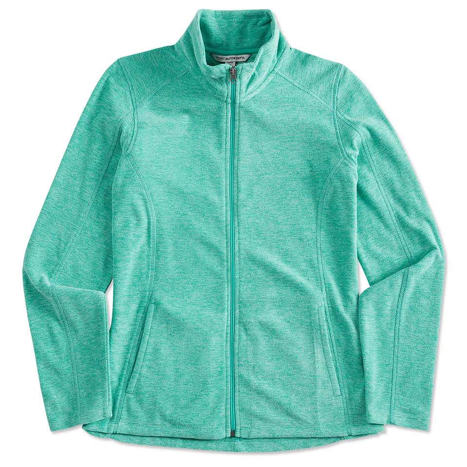 Port Authority Women's Heather Microfleece Full Zip Jacket